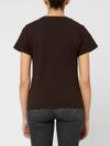 pinko - Brown cotton Turbato T-shirt with logo print - 9