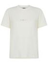 msgm - T-shirt in cotone con logo - 7