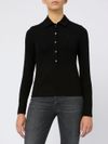 pinko - Black Portafoto polo with buttons - 4