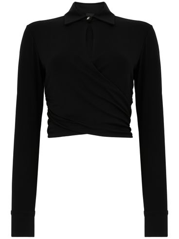 PINKO - Short black Evreux shirt