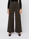 pinko - Brown cotton Preludio flared pants - 1