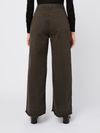 pinko - Brown cotton Preludio flared pants - 2