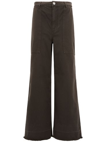 PINKO - Brown cotton Preludio flared pants