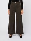 pinko - Brown cotton Preludio flared pants - 4