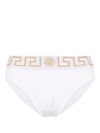 versace - Stretch cotton briefs shorts with Greek key pattern and logo