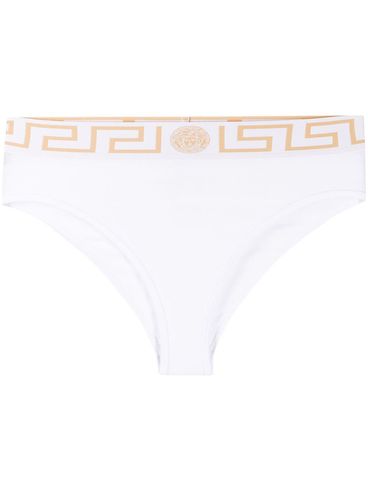 VERSACE - High-waisted stretch cotton briefs