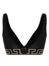 versace - Triangle bra in stretch cotton with Greek key pattern - 2