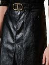 twinset - Midi skirt in artificial leather - 3