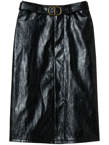 TWINSET - Midi skirt in artificial leather