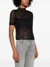 twinset - Fine knit top with semi-sheer construction - 3