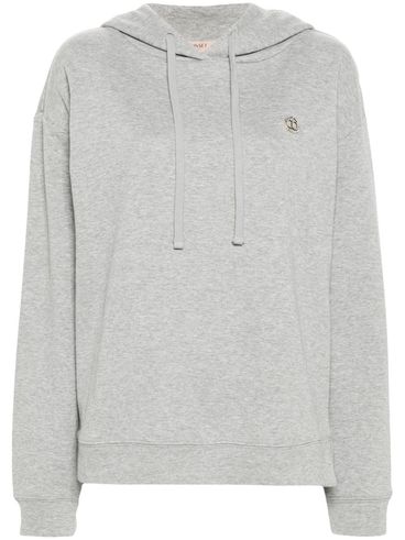 TWINSET - Cotton hoodie with logo