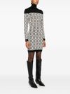 elisabetta franchi - Jacquard-logo motif dress - 1