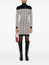 elisabetta franchi - Jacquard-logo motif dress - 2