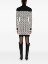 elisabetta franchi - Jacquard-logo motif dress - 3