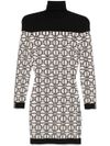 elisabetta franchi - Jacquard-logo motif dress