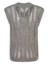 brunello cucinelli - Sequin embellishment knit vest - 2