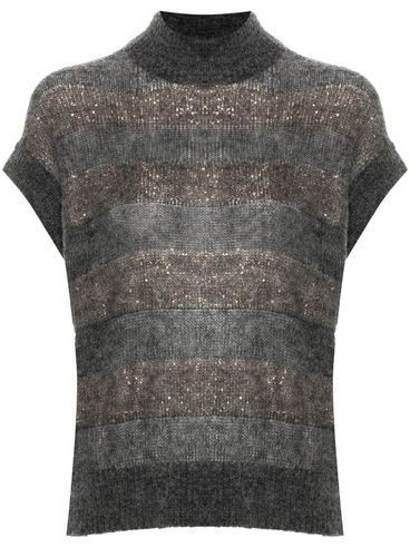 BRUNELLO CUCINELLI - Knitted construction jumper