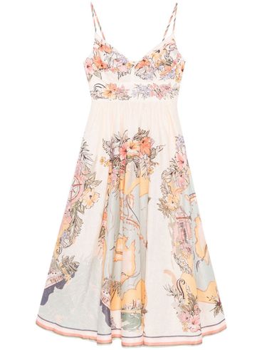 ZIMMERMANN - Abito Midi Tallow Multicolore