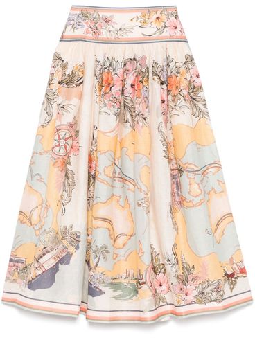 ZIMMERMANN - Gonna midi multicolore Tallow