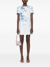 zimmermann - Short dress with floral print and waist belt. - 1