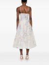 zimmermann - White midi dress with heart-shaped neckline - 1