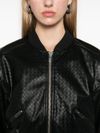 rotate - Woven eco-leather crop bomber - 2