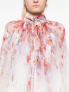 zimmermann - Blusa 'Crush' con stampa floreale e design drappeggiato - 1