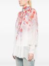 zimmermann - Blusa 'Crush' con stampa floreale e design drappeggiato - 2