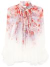 zimmermann - Blusa 'Crush' con stampa floreale e design drappeggiato