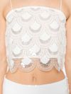 rotate - Cropped top with sequins and straps - 3