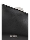 the attico - Mini Midnight clutch in black calfskin leather - 2