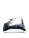 the attico - Mini Midnight clutch in laminated calfskin leather - 1