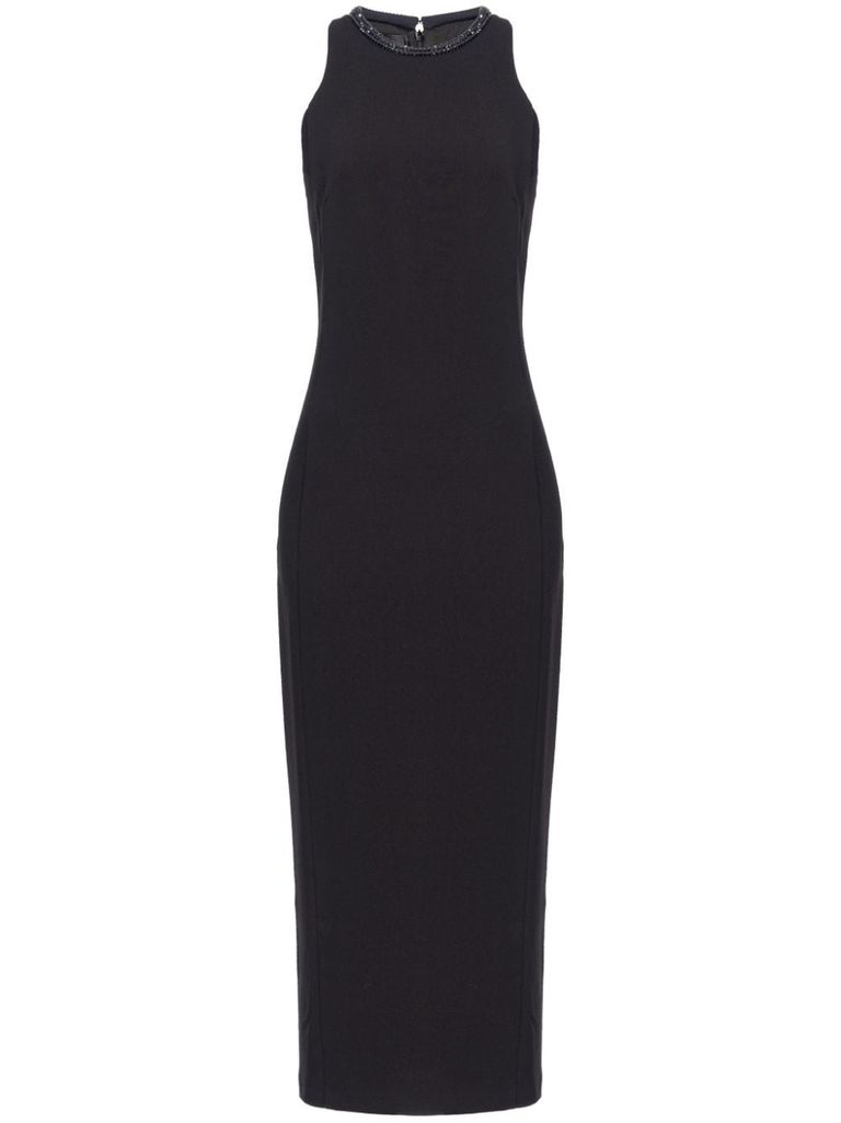 Shop Pinko Honfleur Long Dress In Black