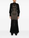 twinset - Lace knit semi-sheer construction dress - 3