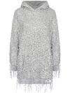 elisabetta franchi - Sequin embellished fringed dress