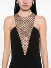 the attico - Black short dress with crystals - 3