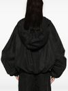 the attico - Bomber oversize nero con coulisse - 3