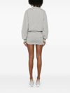 the attico - Gray cotton short dress with a crew neck - 4