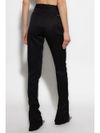 the attico - Black wool flare pants - 1