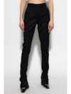 the attico - Black wool flare pants - 3