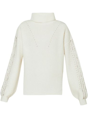 LIU JO - Rhinestone embellishment sweater