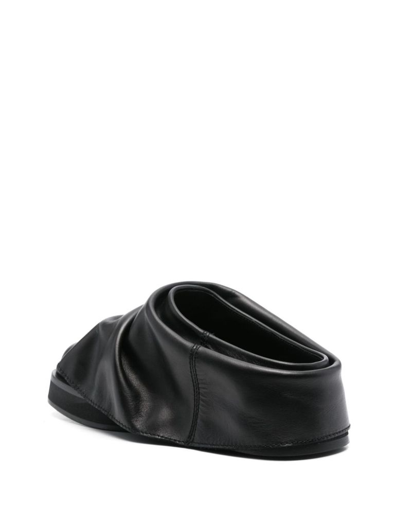 Mini Robin leather mules