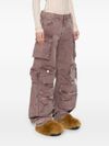 the attico - Pink cargo jeans with pockets - 3