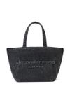 alexander wang - Small Punch denim shopping bag