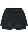 alexander wang - Shorts sportivi con logo in vita