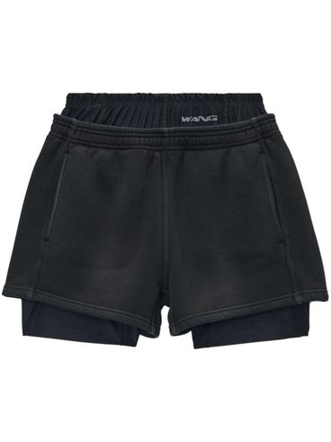 ALEXANDER WANG - Shorts sportivi con logo in vita