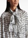 balmain - Camicia con stampa Lettere d'Amore e fiocco - 2