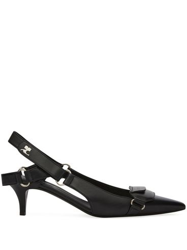 COURRÈGES - Slingback Racer con logo in pelle