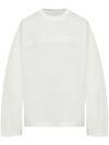 jil sander - T-shirt con stampa del logo sulla parte anteriore