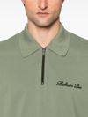 balmain - Polo with Zip Collar and Logo on the Chest - 2